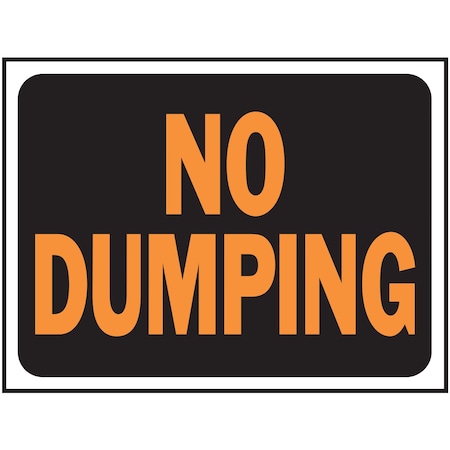 No Dumping Sign 8.5 X 12.5, 10PK